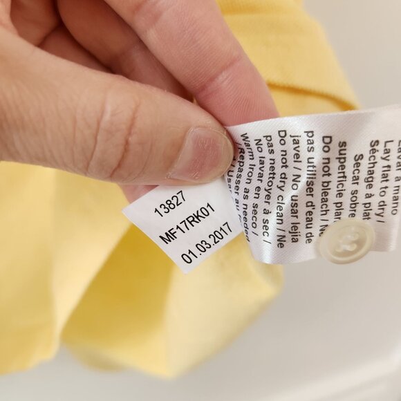 Peter Millar Collection Yellow Short Sleeve Polo Shirt Golfing Perfect Pique Men - Picture 7 of 7